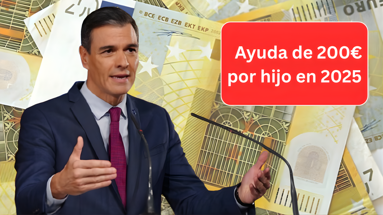 Ayuda de 200€ por hijo en 2025