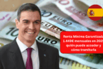Renta Mínima Garantizada 1.449€ mensuales en 2025 quién puede acceder y cómo tramitarla
