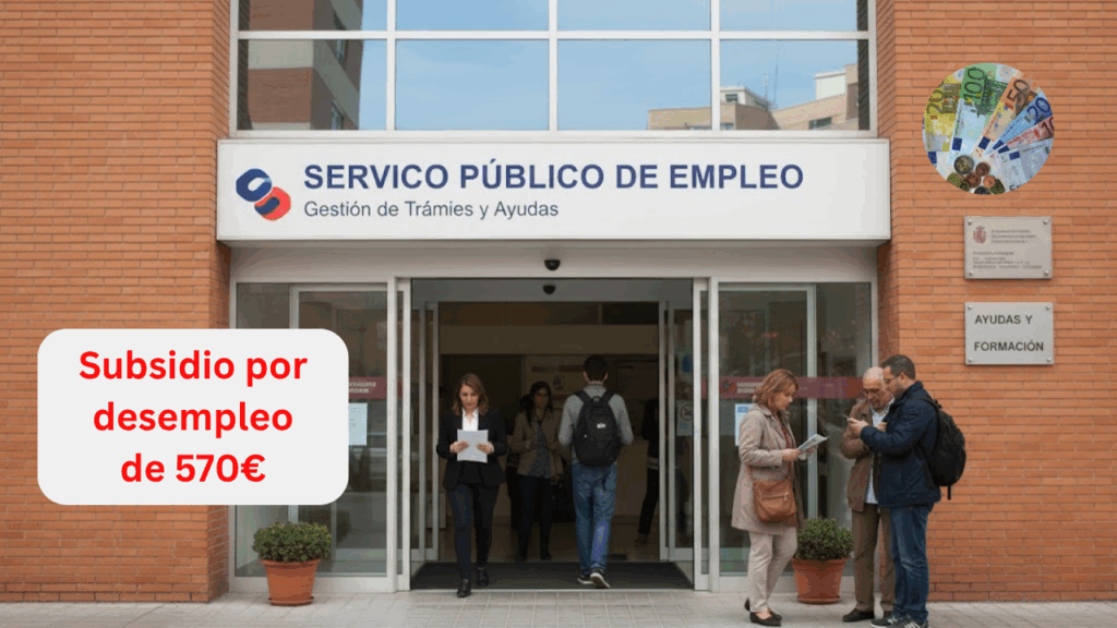 Subsidio por desempleo de 570€